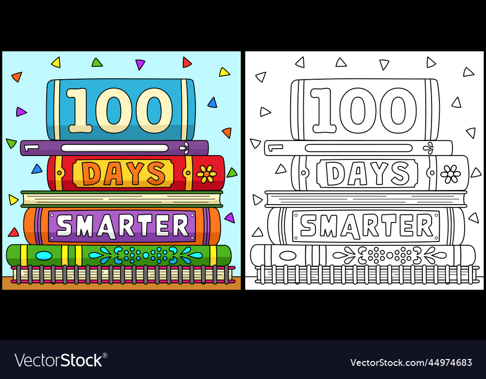 100 Tag der Schule smarter Färbung