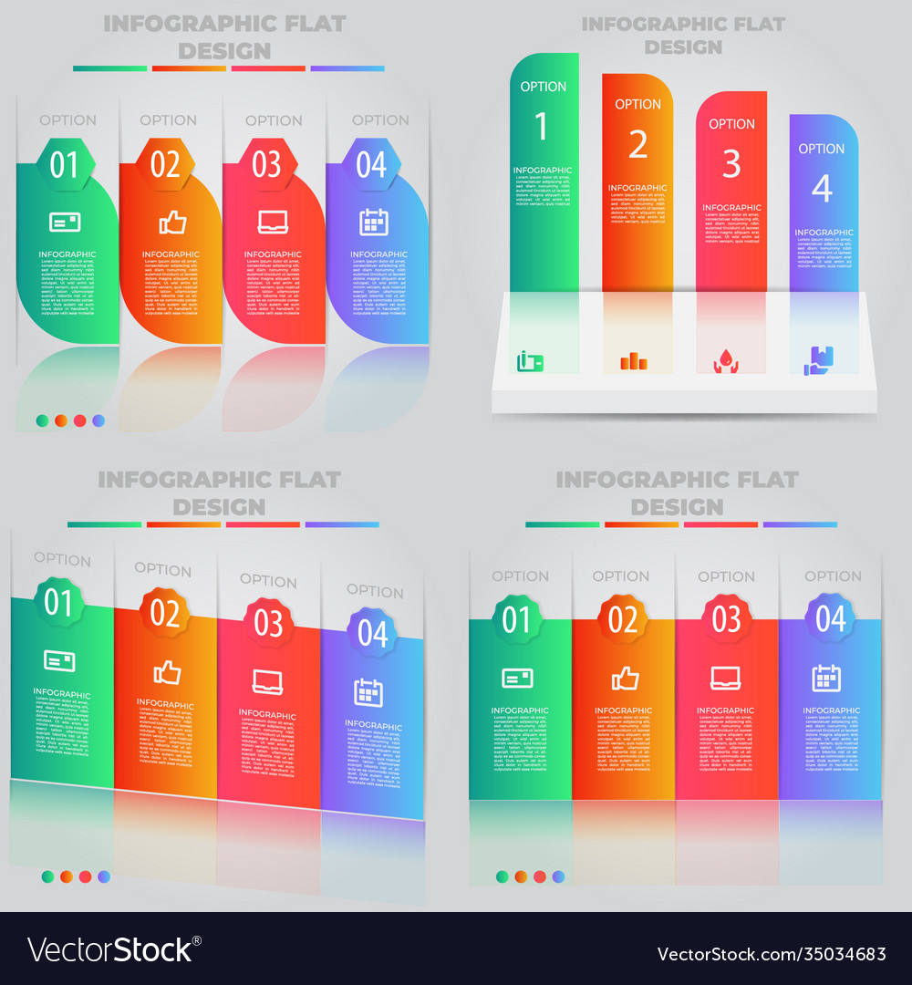 Business data visualization process chart Vector Image