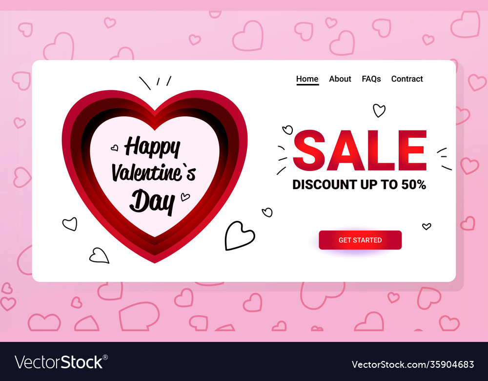 Happy valentines day discount special holiday sale