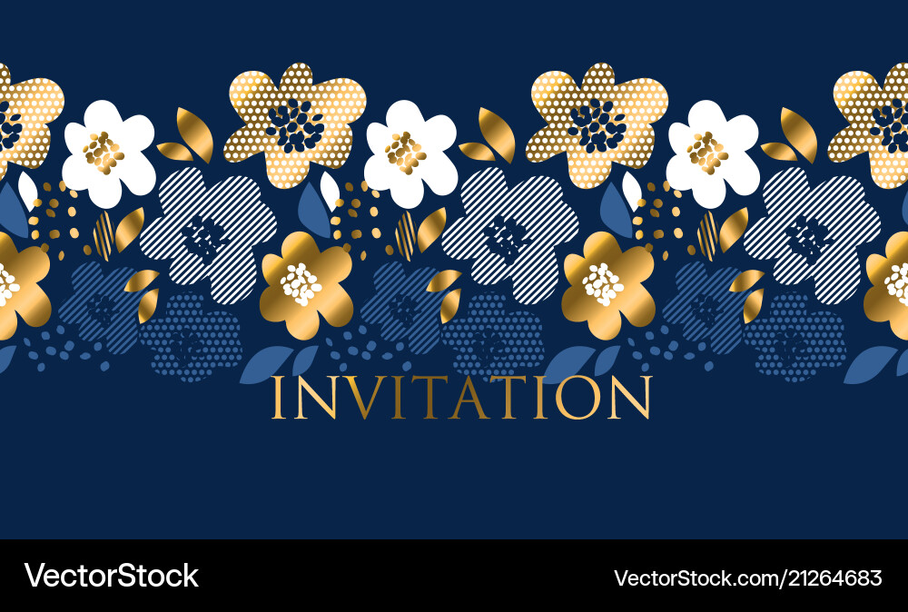 Luxury concept floral pattern Royalty Free Vector Image