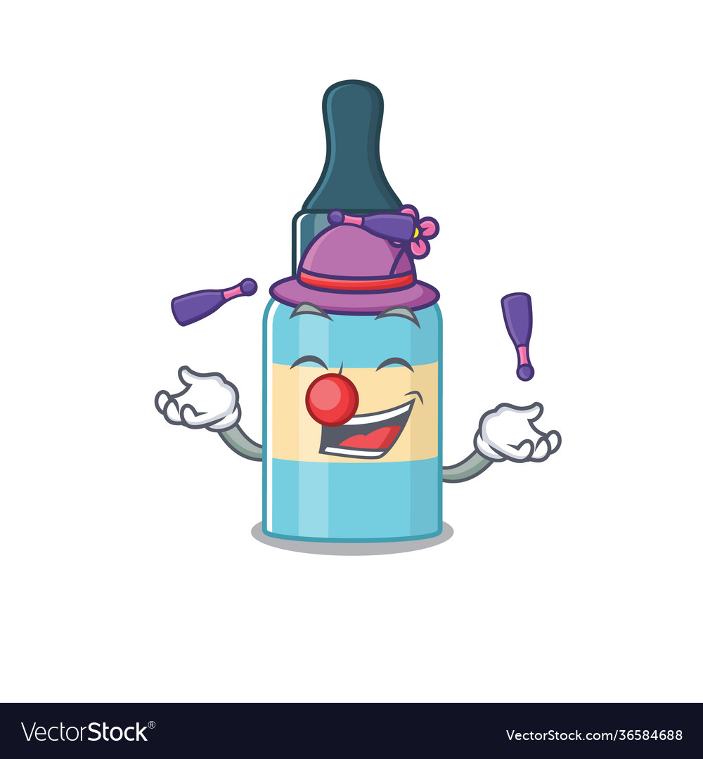 A hair oil cartoon design love playing juggling Vector Image A hair oil cartoon design love playing juggling Vector Image