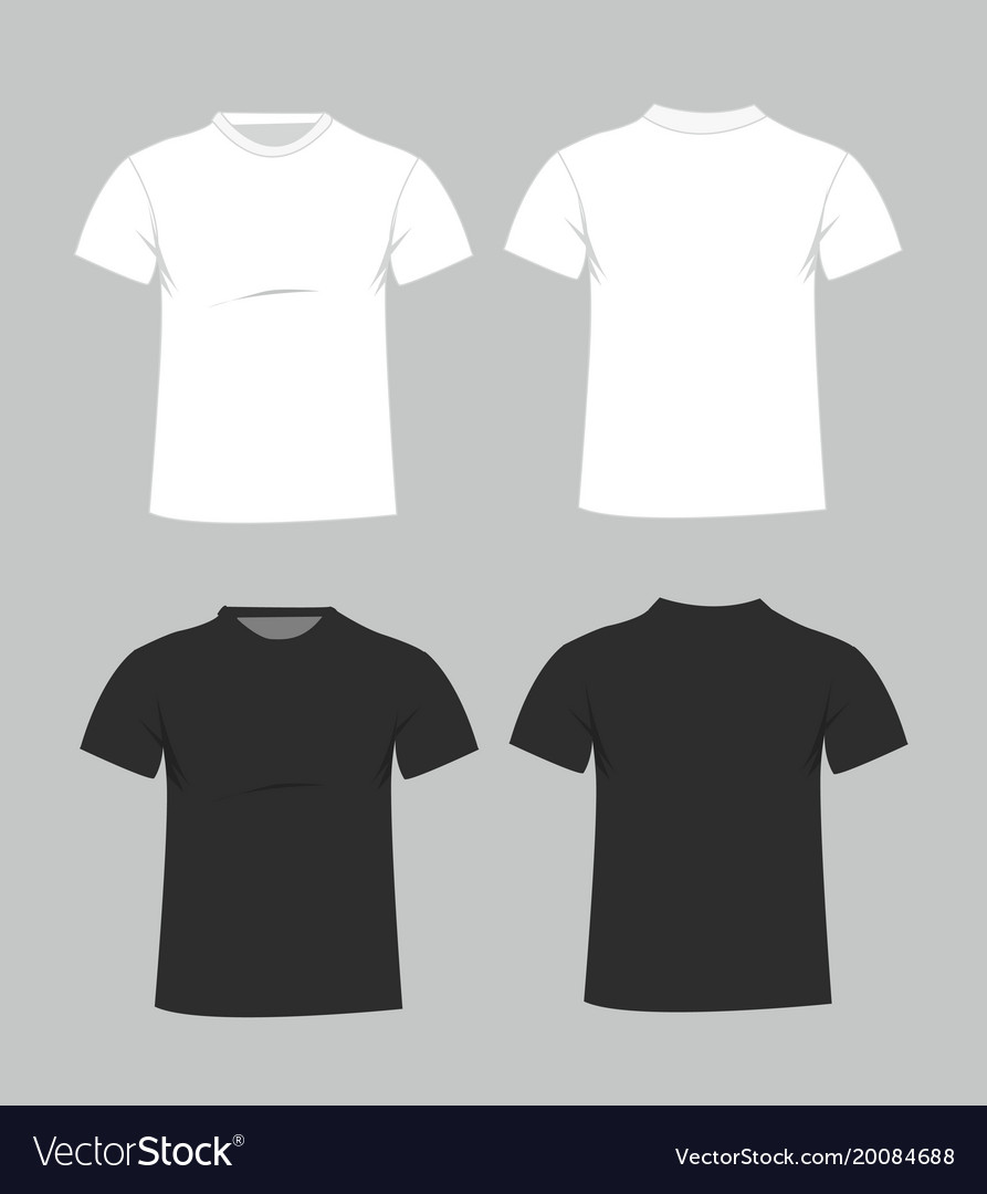 black shirt template back