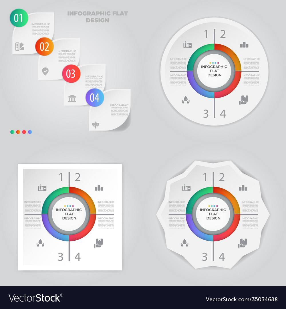 Business data visualization process chart Vector Image