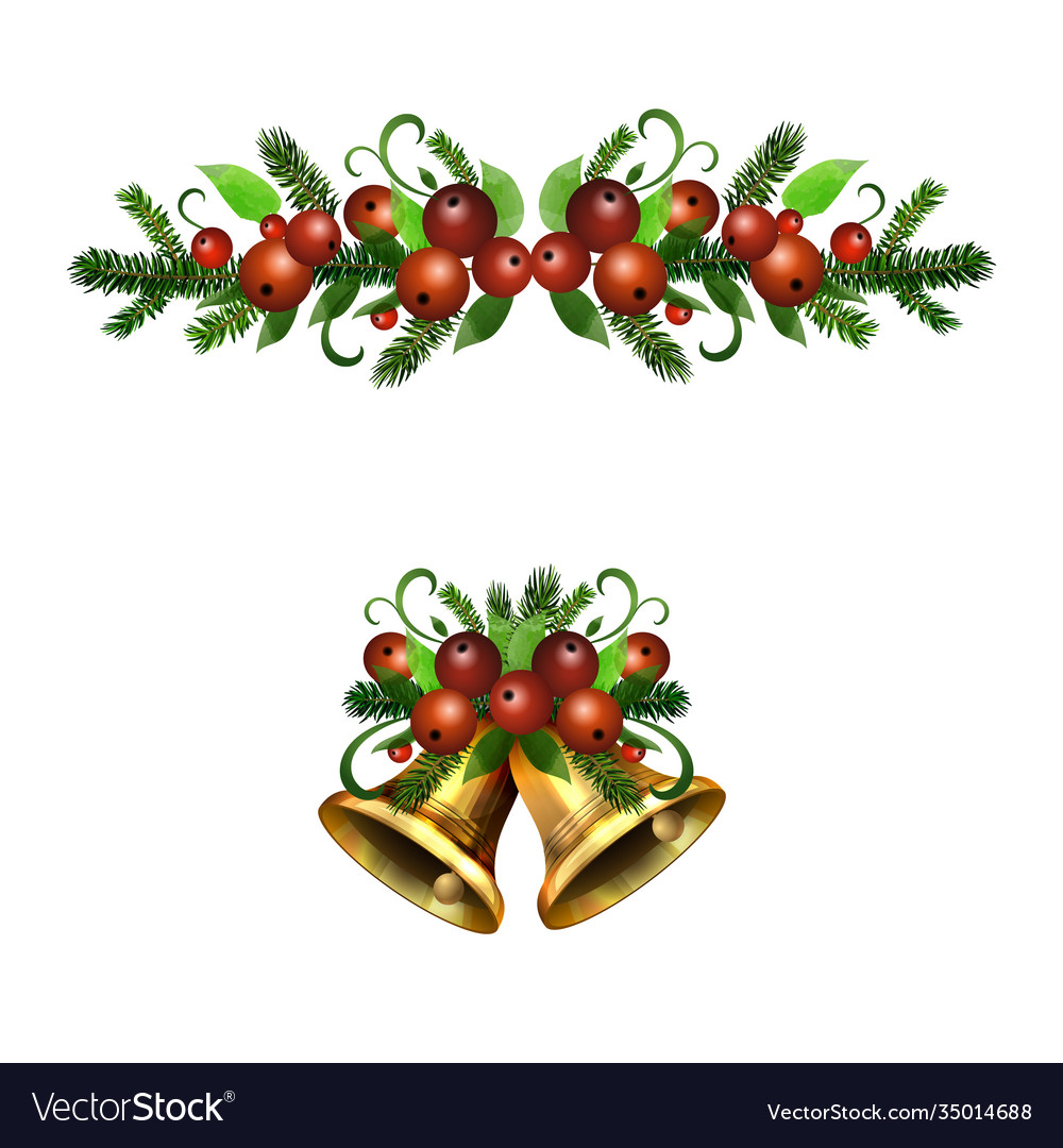 Christmas holly brunches decoration