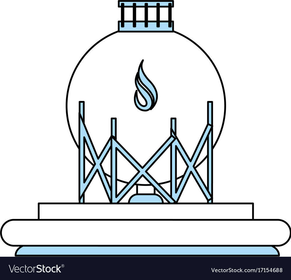 Isolated gas plant design Royalty Free Vector Image