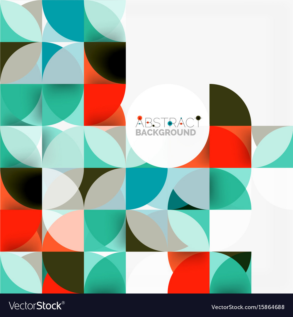 Modern geometrical abstract background circles Vector Image