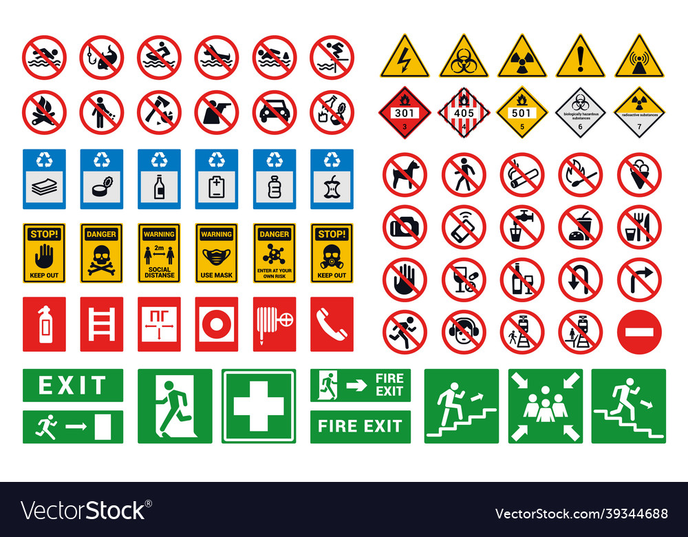 Factory Safety Signs And Symbols