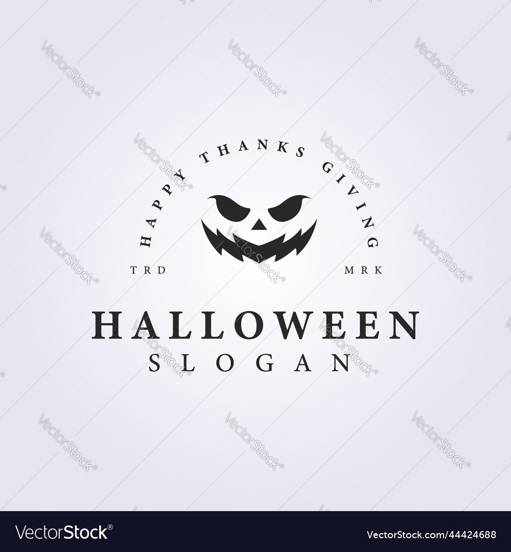 Silhouette halloween logo