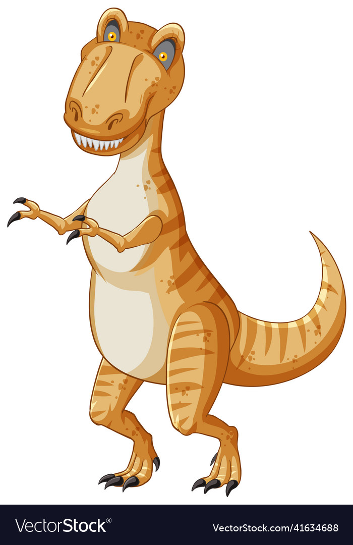 Tyrannosaurus rex dinosaur cartoon character Vector Image Tyrannosaurus rex dinosaur cartoon character Vector Image