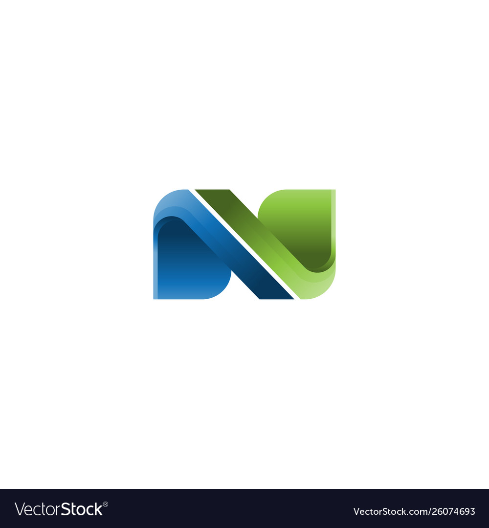 Abstract letter n business company logo