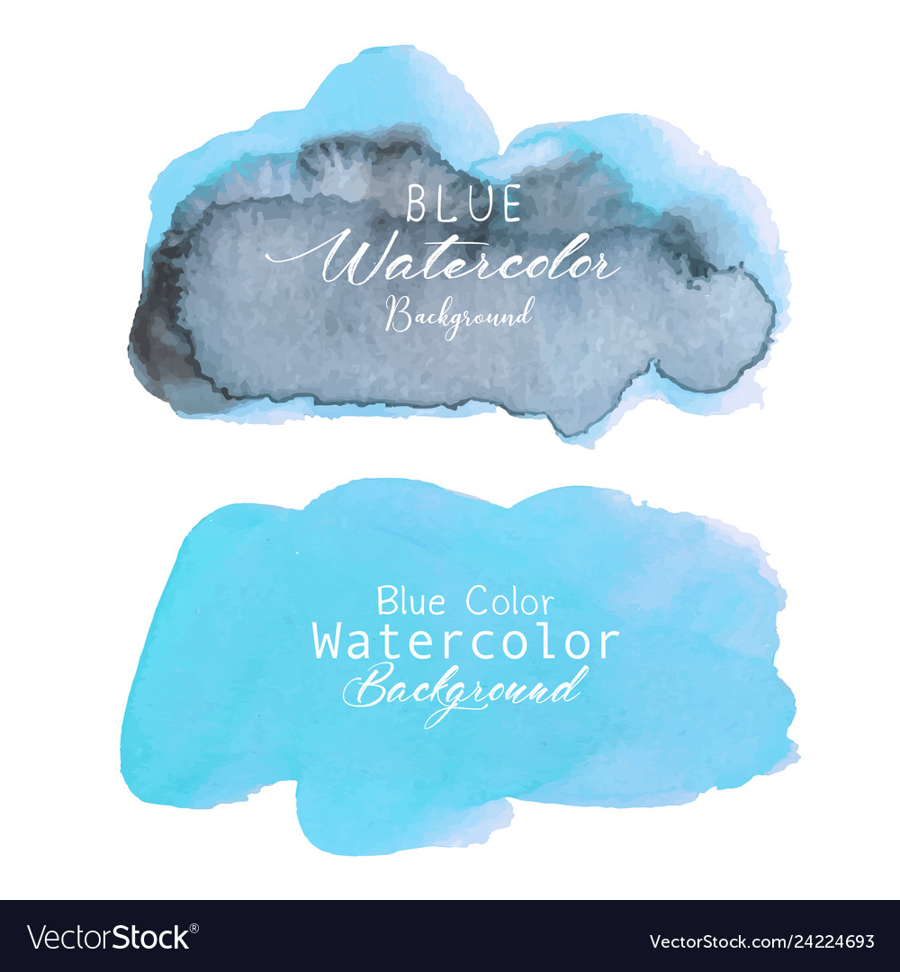 Blue abstract watercolor background