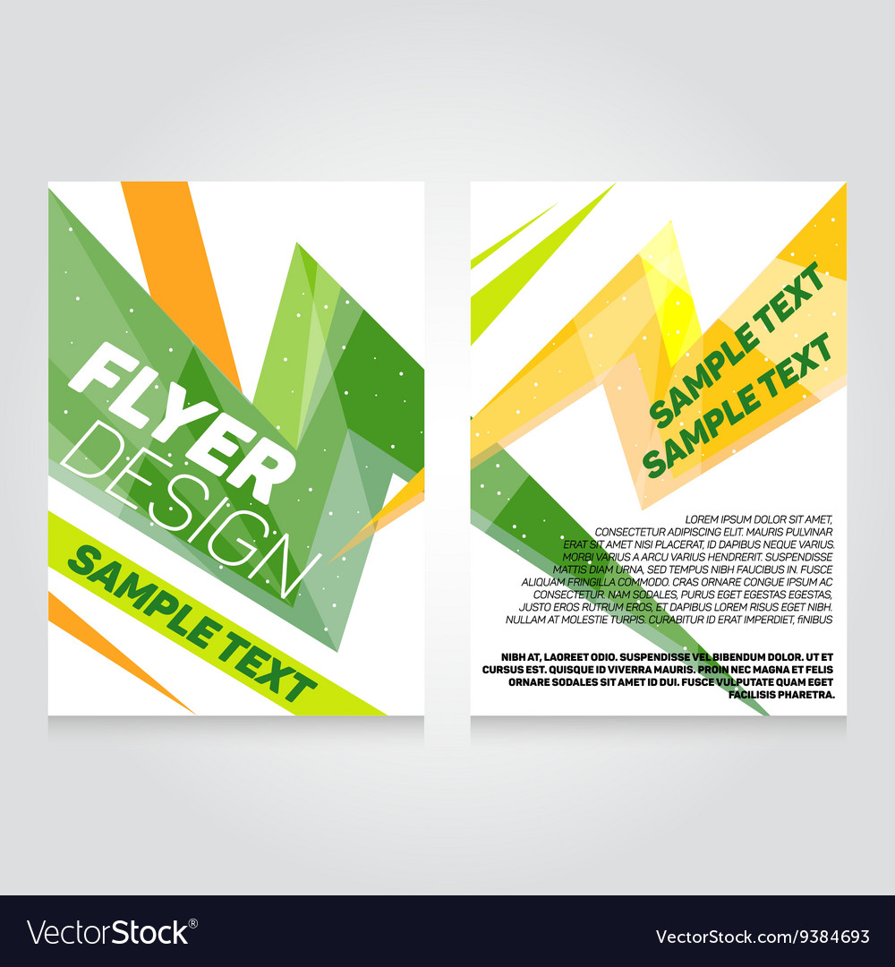 brochure flier design template concert royalty free vector