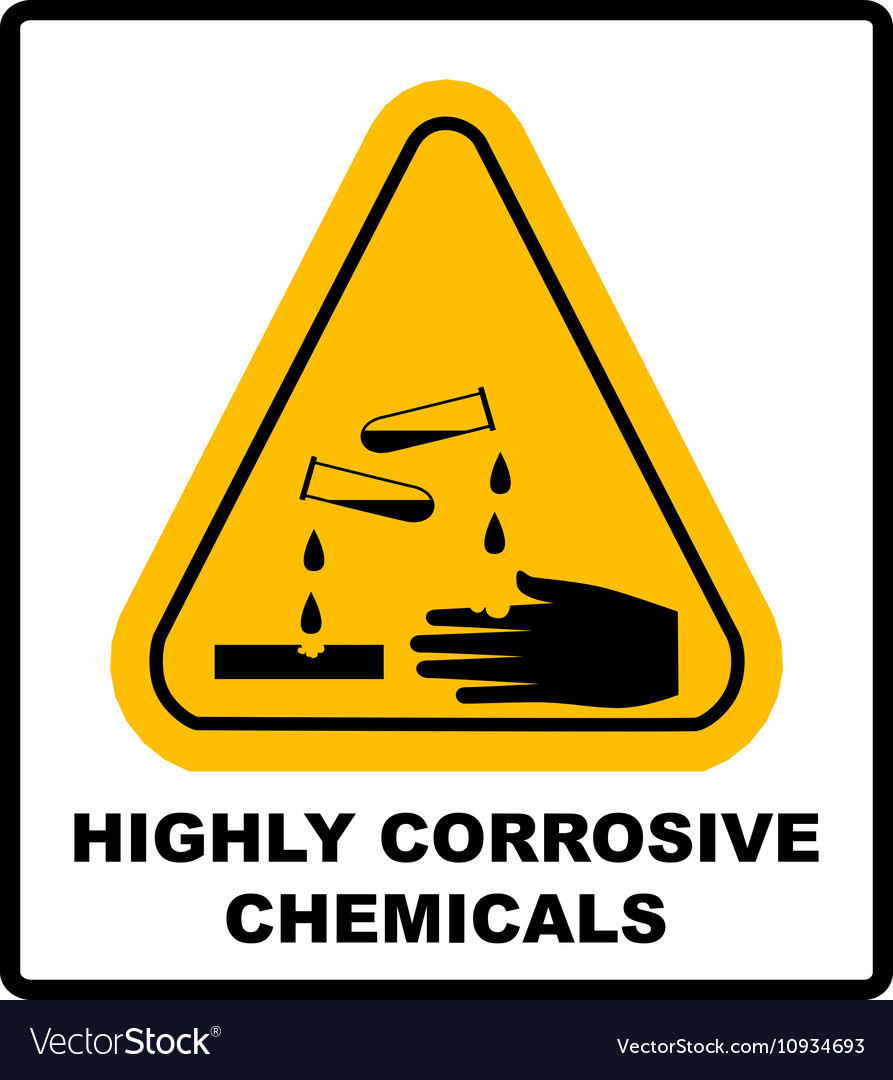 Corrosive Hazard Sign