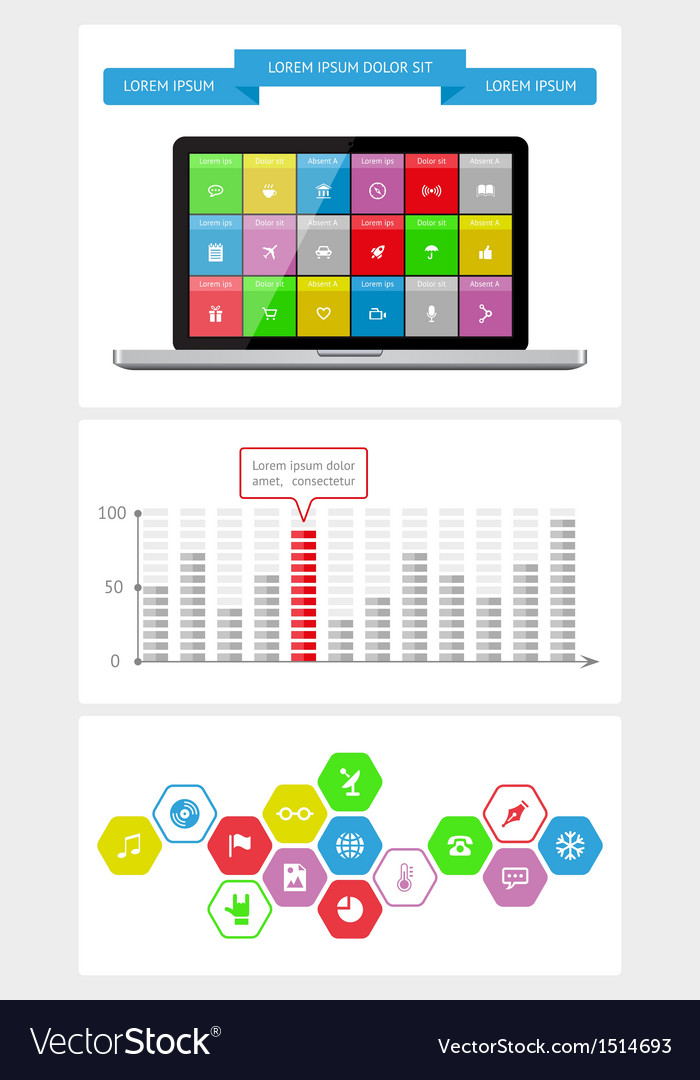 Ui infographics and web elements