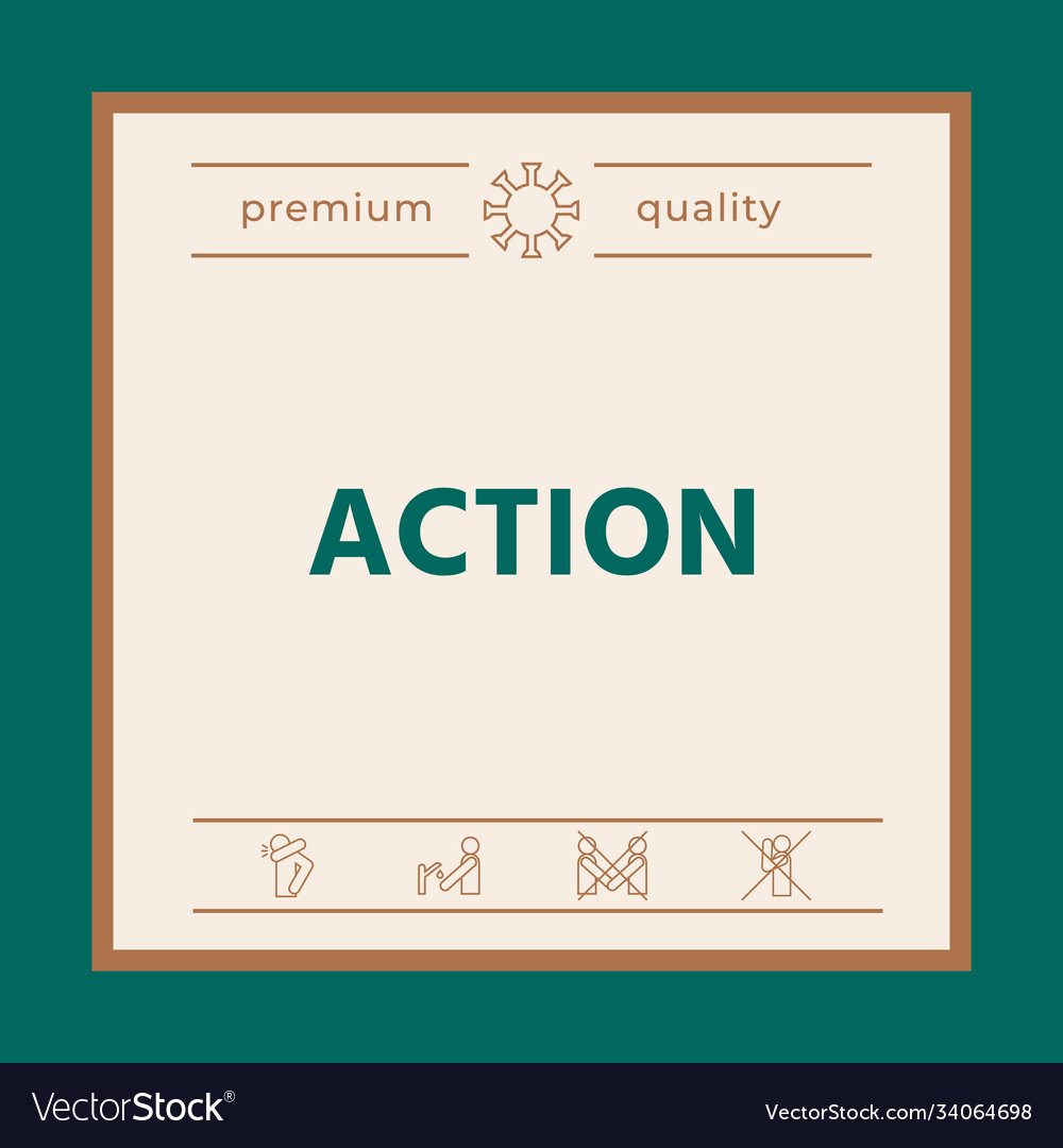Action button symbol graphic elements