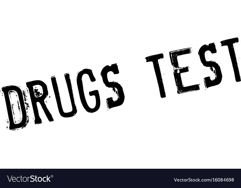 Drugs Test Gummistempel