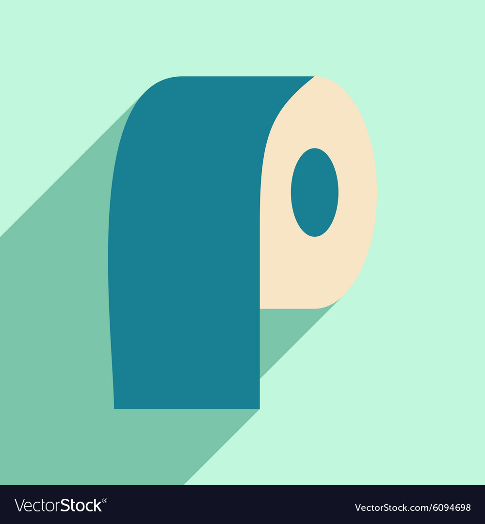 Flat with shadow icon and mobile application paper