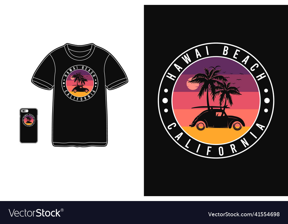 Hawaii beach californiat-shirt merchandise