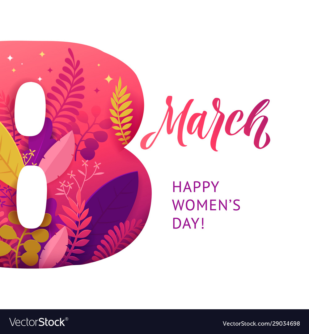 International womens day march 8 banner