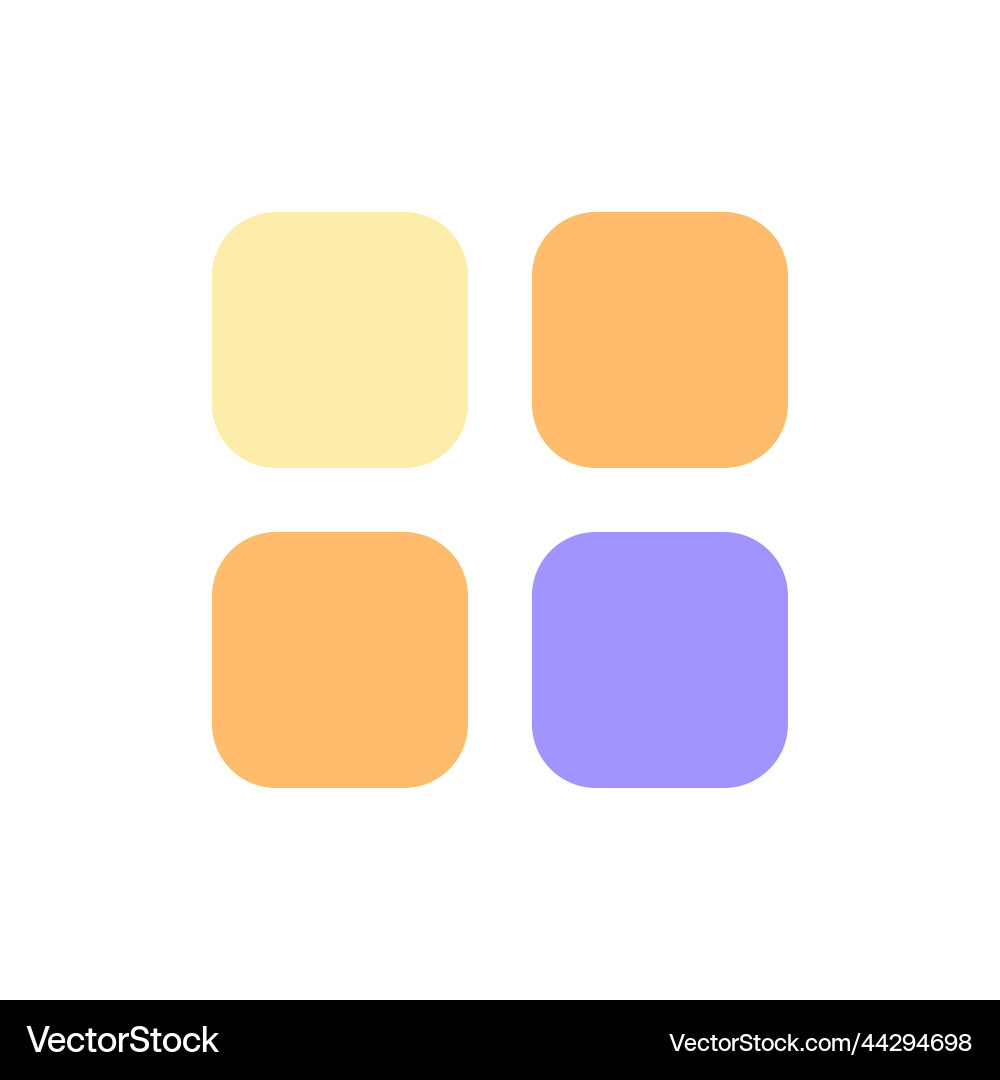 Mobile app menu pixel perfect flat gradient color Vector Image