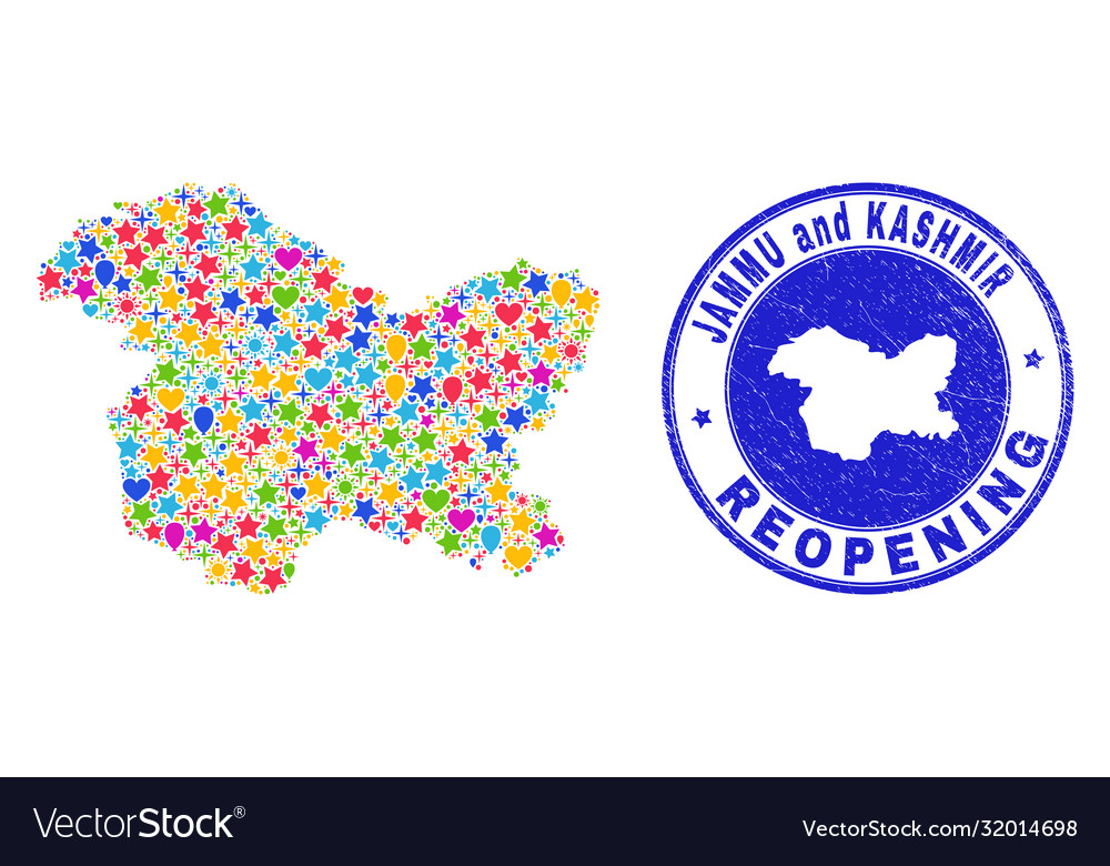 Reopening jammu and kashmir state map collage