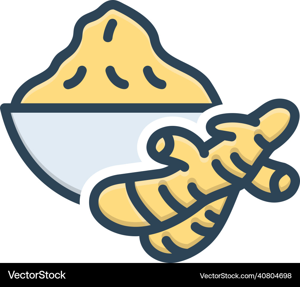 Turmeric Royalty Free Vector Image - VectorStock