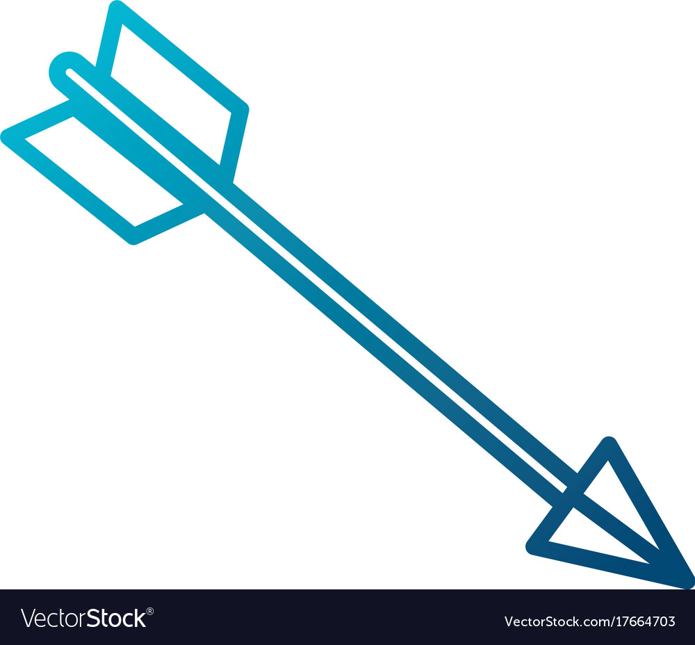 Bow Arrow Symbol Royalty Free Vector Image Vectorstock
