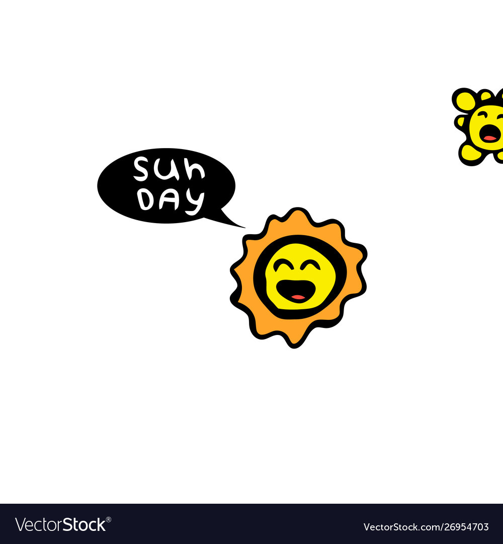 Cartoon character sun