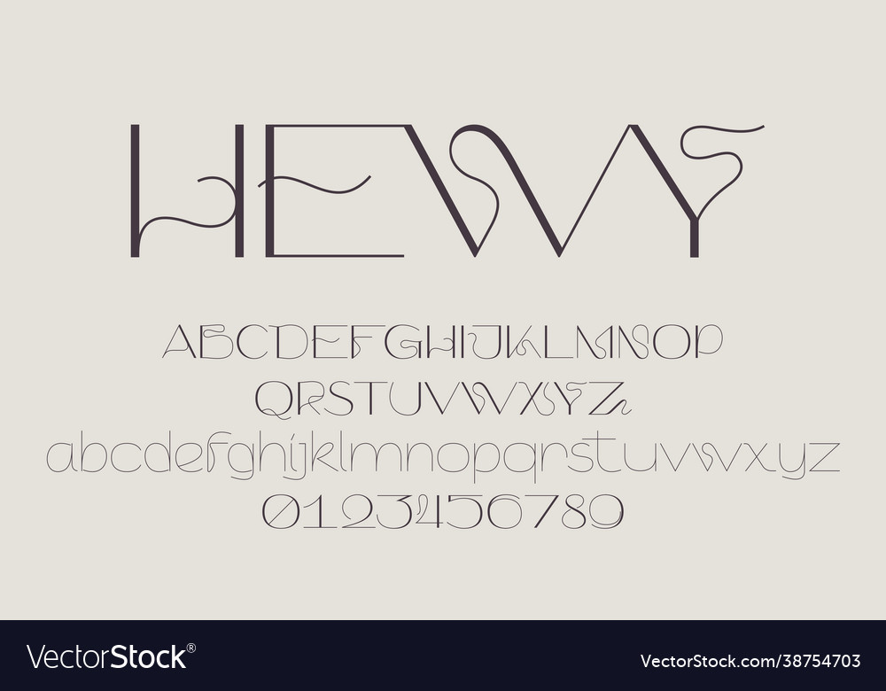 Hewy is an elegant sans serif font