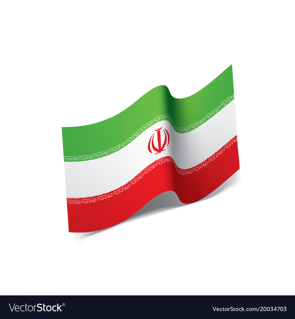 Iran flag Royalty Free Vector Image - VectorStock