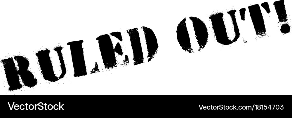 Ruled out rubber stamp Royalty Free Vector Image