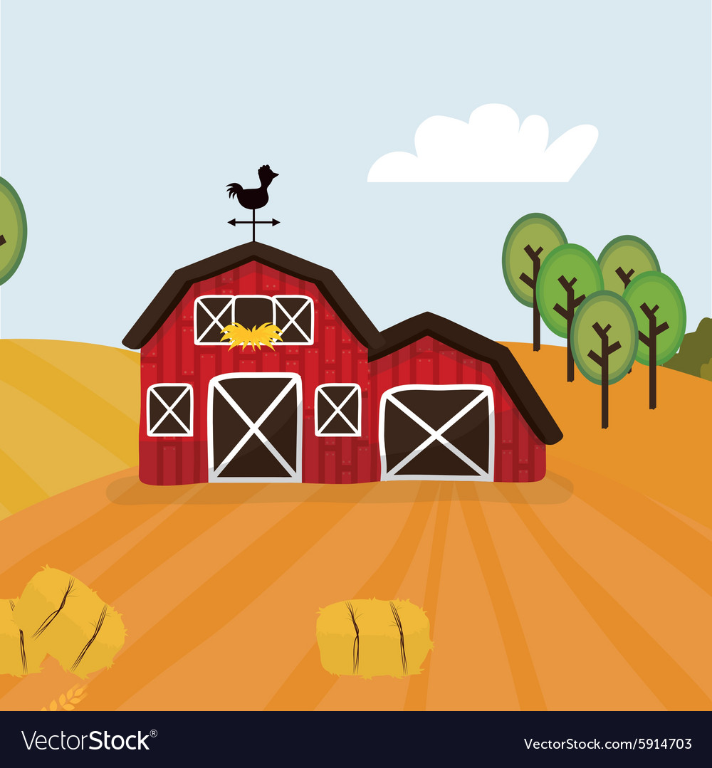 Rural and farm icons Royalty Free Vector Image