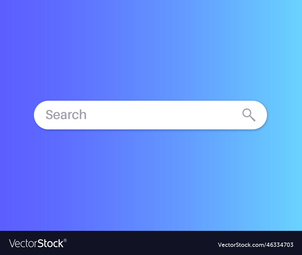 Search box control Royalty Free Vector Image - VectorStock