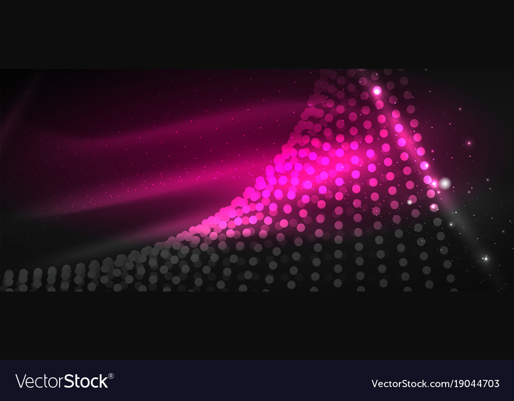 Smooth smoke particle wave Royalty Free Vector Image