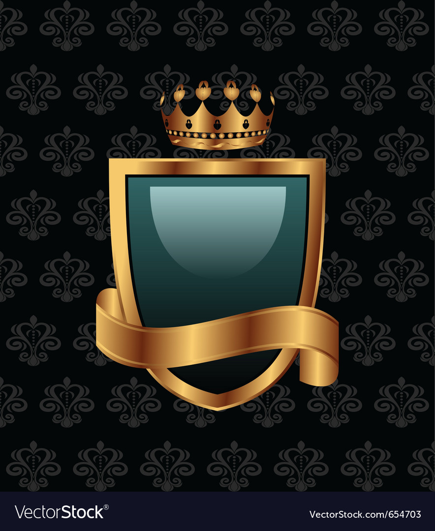 Vintage with heraldic elements Royalty Free Vector Image