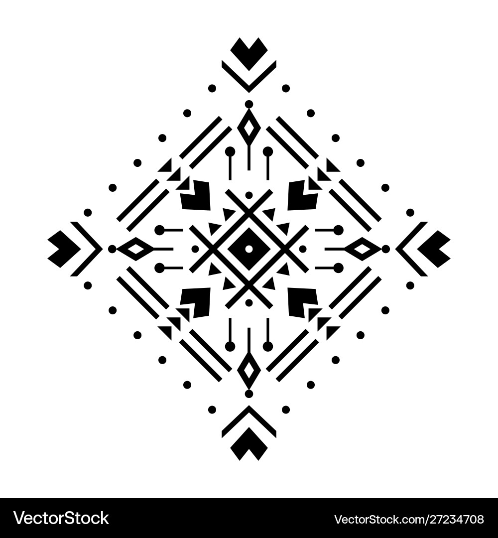 Aztec element Royalty Free Vector Image - VectorStock