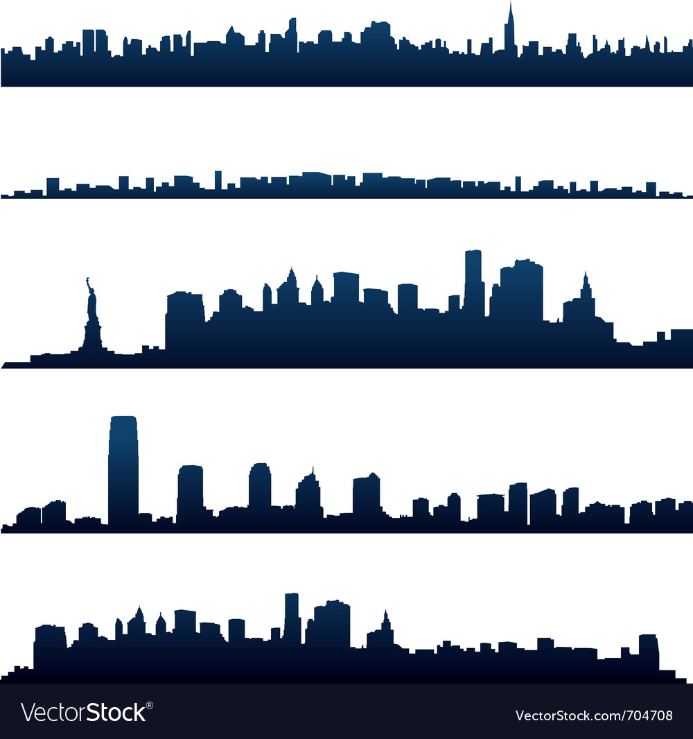 City Skyline Royalty Free Vector Image - Vectorstock