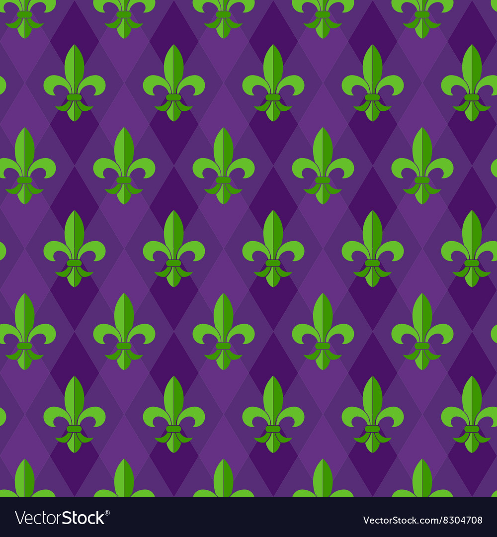 Fleur-de-lis seamless pattern Royalty Free Vector Image