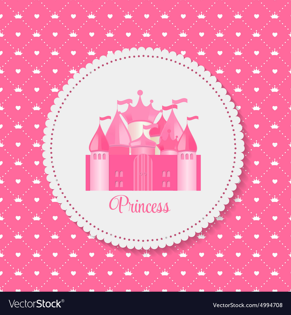 Princess background with castle