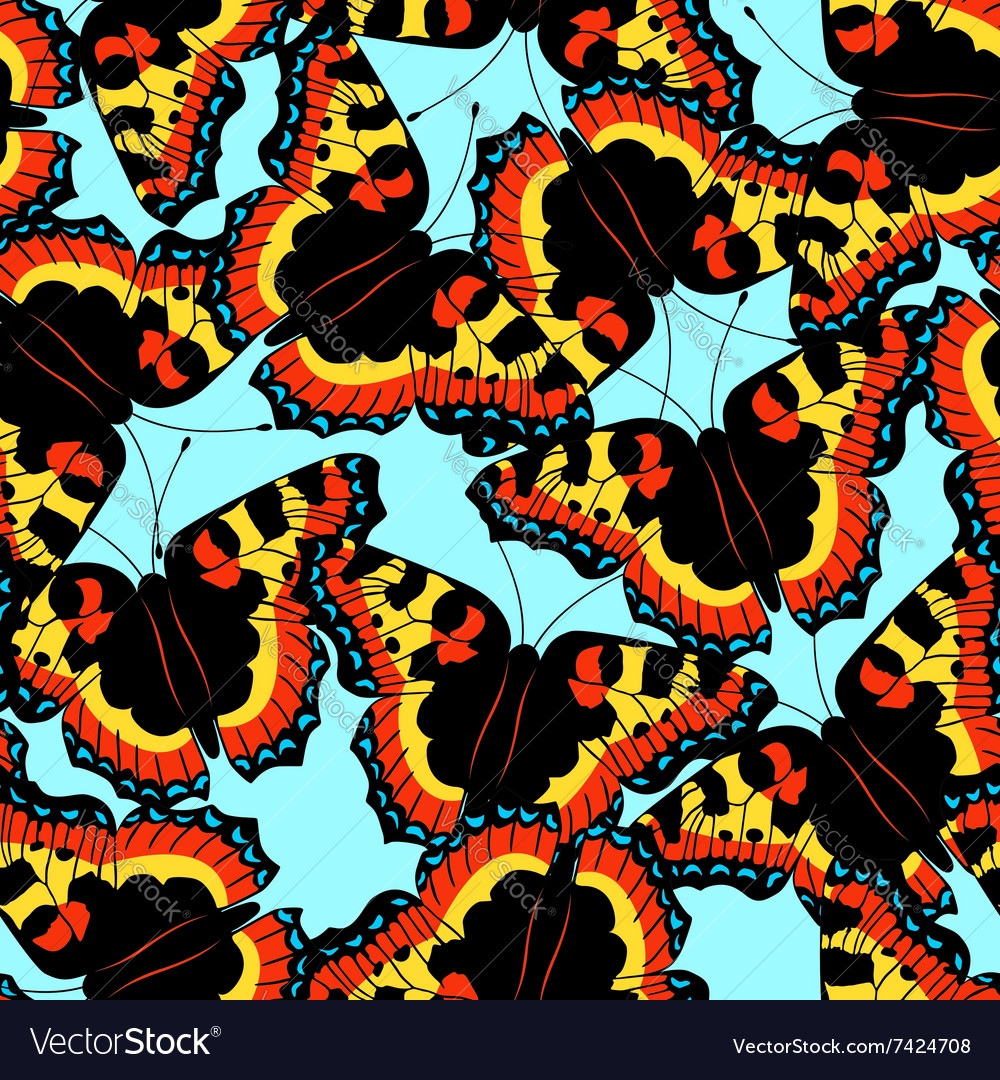 Seamless pattern made of butterflies Royalty Free Vector