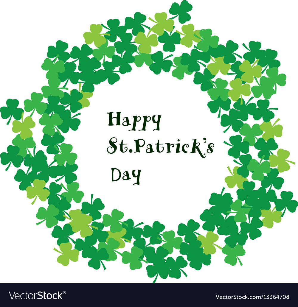 St patrick frame Royalty Free Vector Image - VectorStock