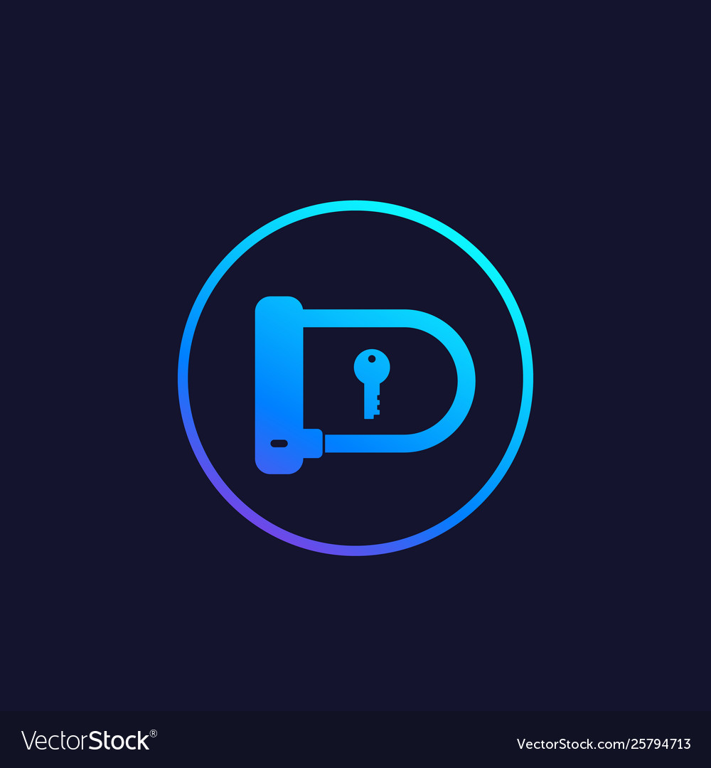 Bike lock icon