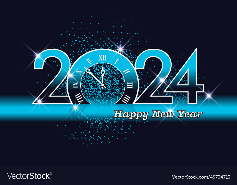 Happy new year luxurious design creative new year Vector Image