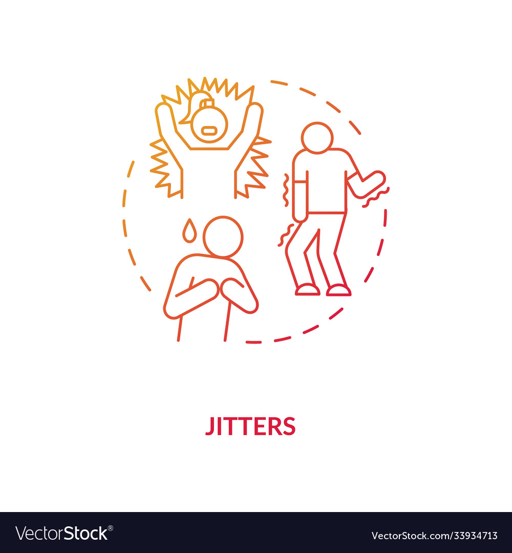 Jitters concept icon