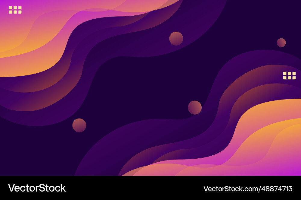 Purple wave liquid background gradient design Vector Image