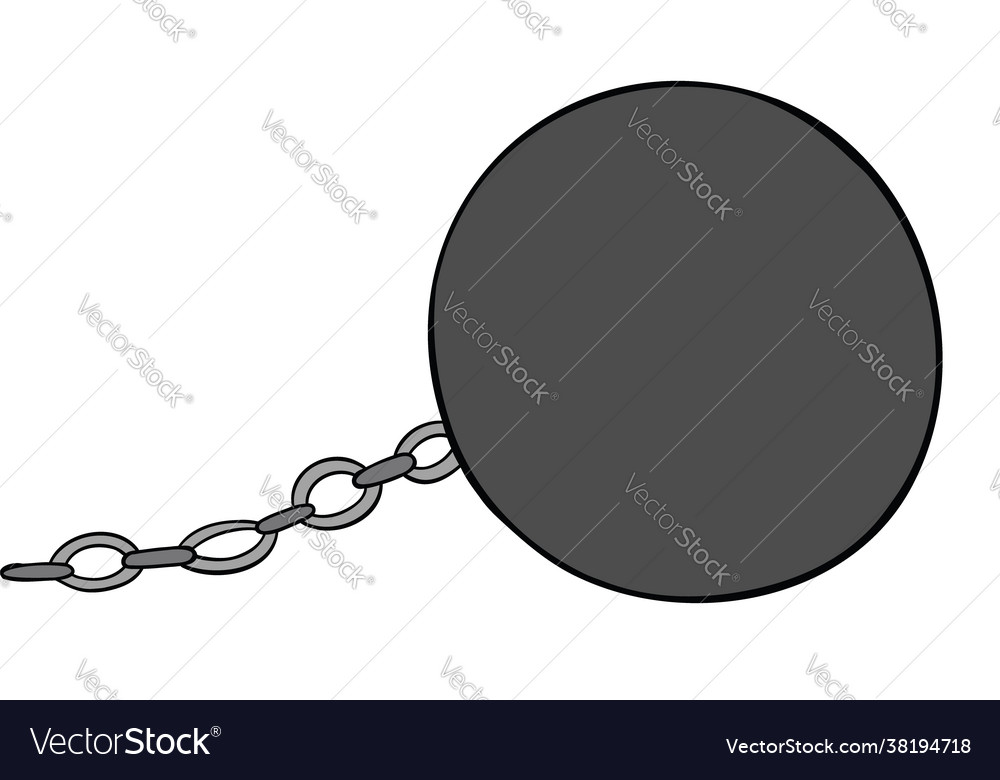 Cartoon weight and chain