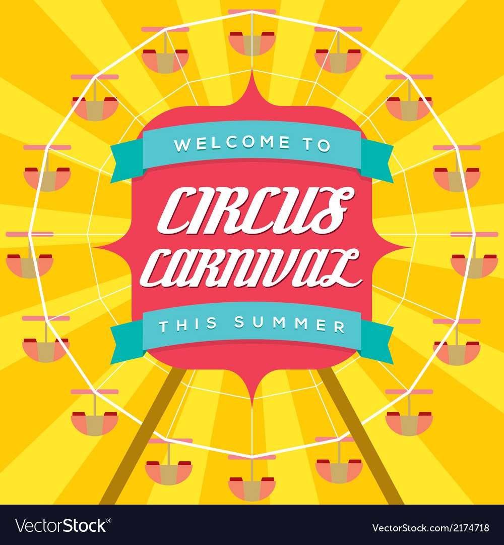 circus carnival poster template royalty free vector image free carnival poster template