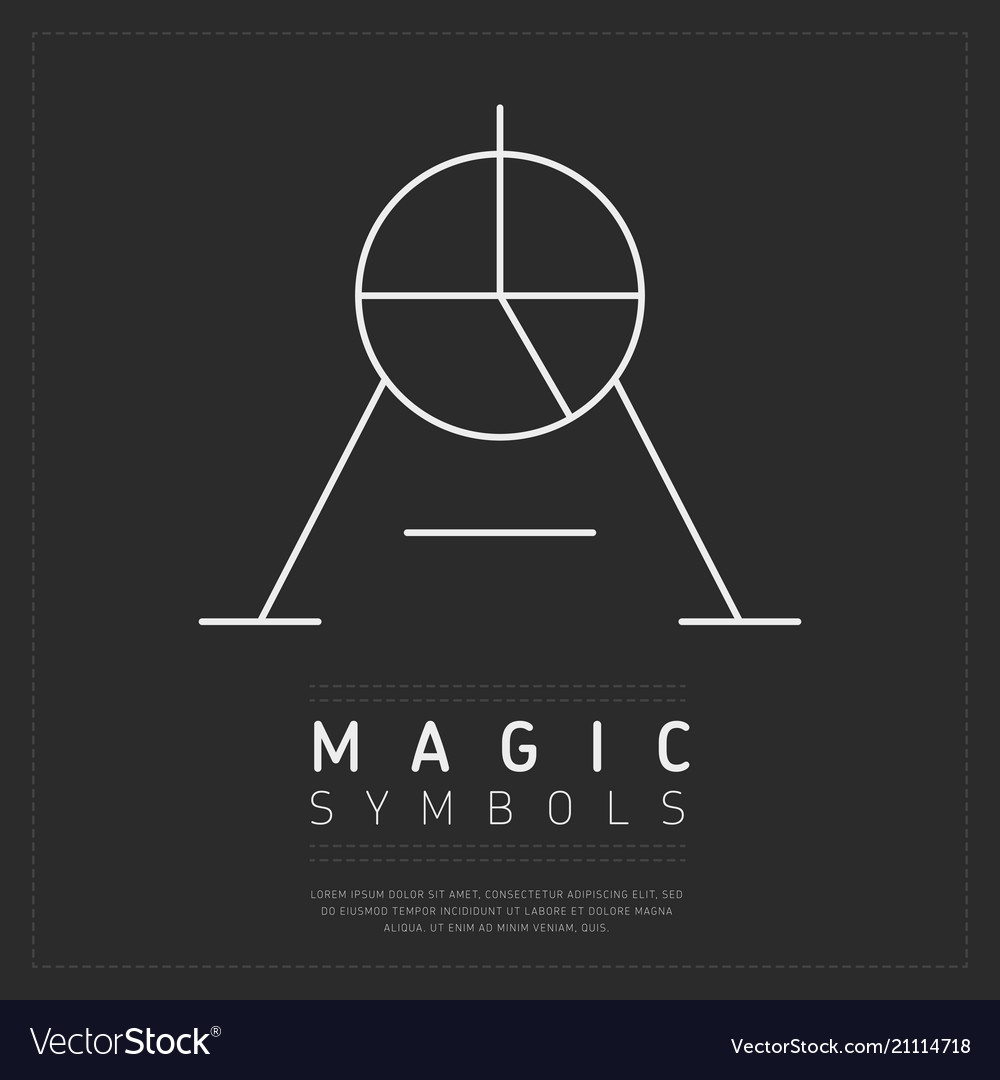 Creative symbol magic Royalty Free Vector Image