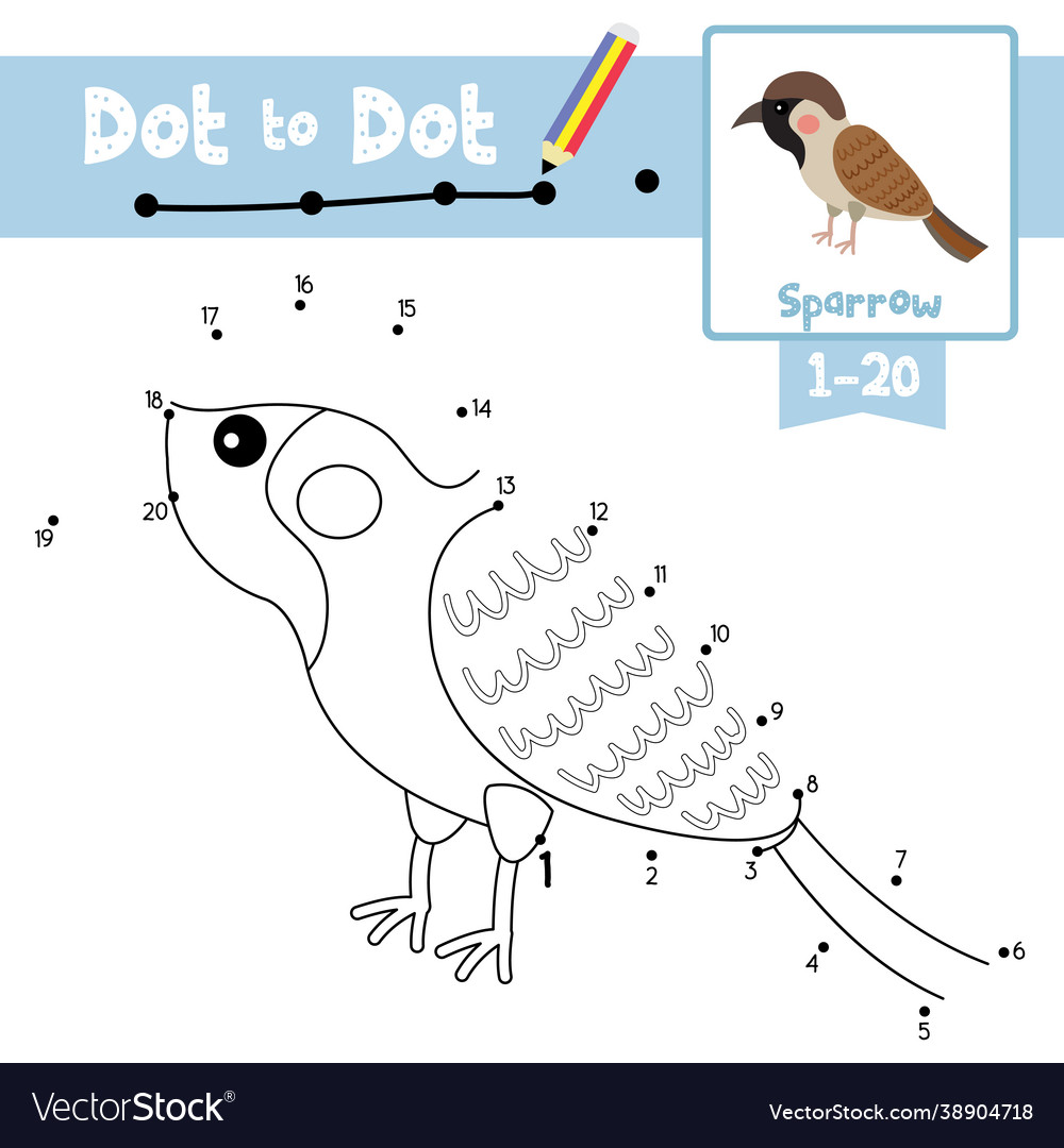 Dot to educational game and coloring book Vector Image