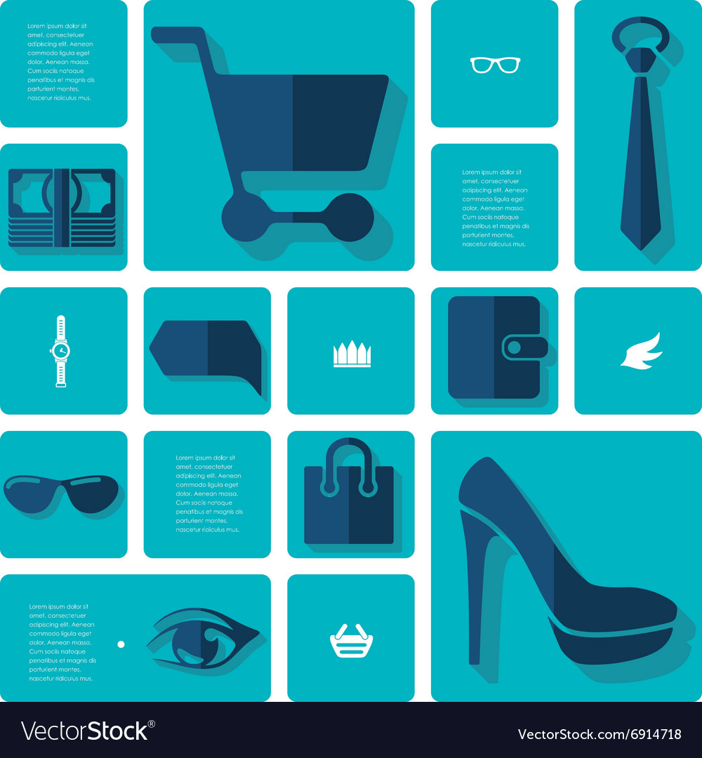 Fashion flat infographic